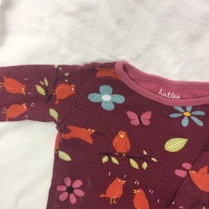 Hatley pajamas, maroon chickpea size 3T